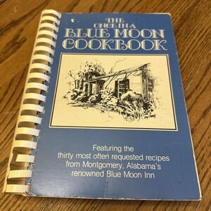 The Once in A Blue Moon Cookbook Signed Cecil McMillan First Printing 1979 VTG